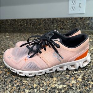 On Running Pink and Orange Sneakers ladies size 9